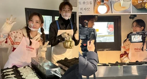Sakura and BamBam Spotted Selling Snacks in Gangnam! + Korean Netizens' Reactions