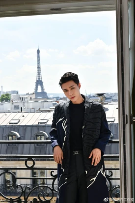 EXO's Lay in Paris for Valentino S/S Collection