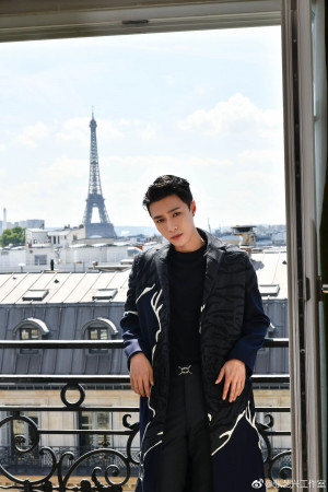 EXO's Lay in Paris for Valentino S/S Collection