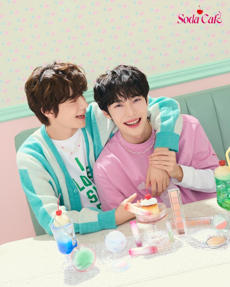 NCT Doyoung and Jungwoo for Peripera Soda Cafe collection documents 1