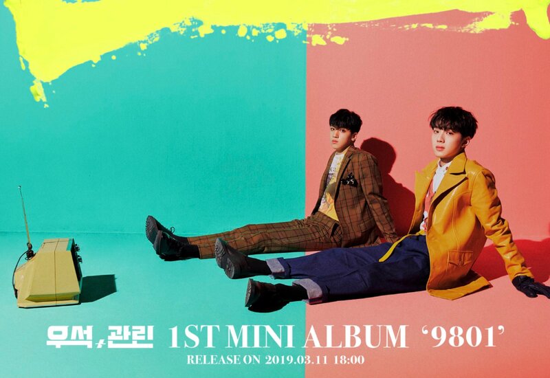 Wooseok x Kuanlin 1st Mini Album "9801" Concept Images documents 1