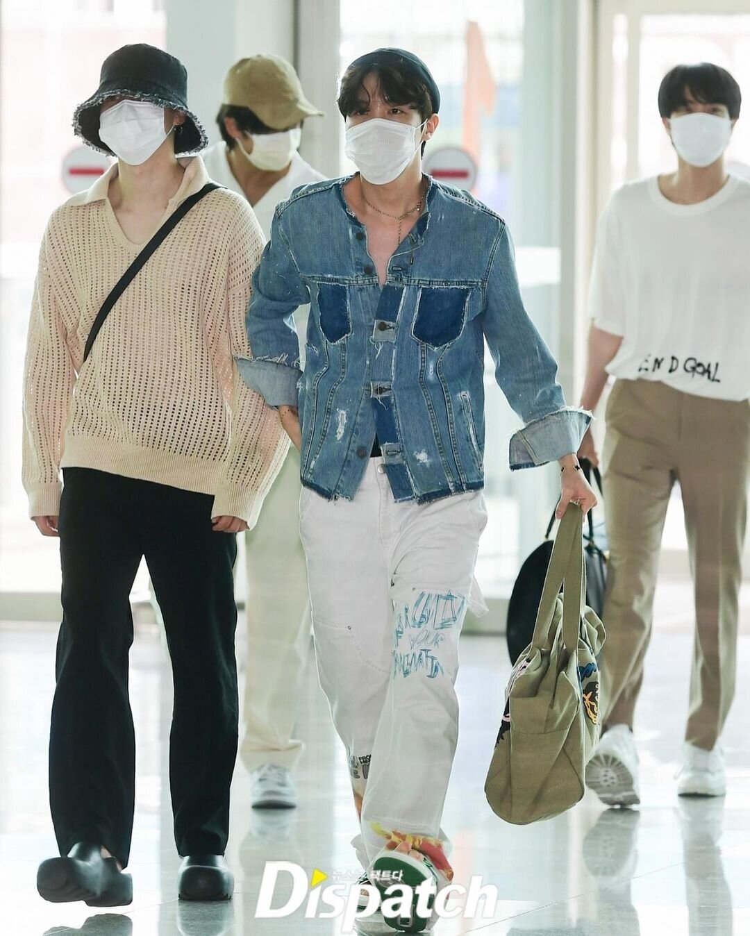 BTS • J-Hope, Jimin & Jin • Incheon Airport (to Macau)