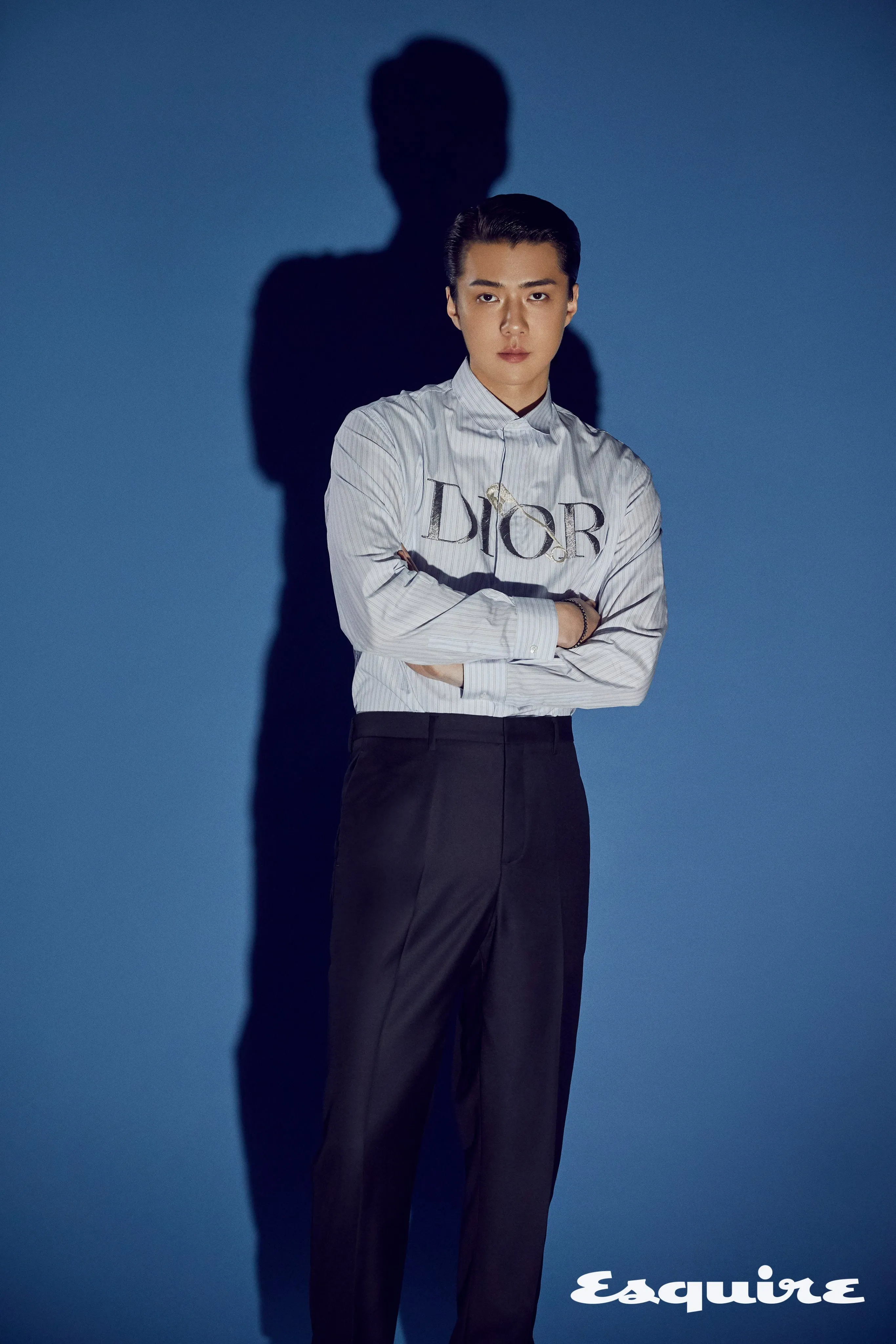 Sehun For Dior Esquire X Dior Winter 21 Men S Collection Kpopping