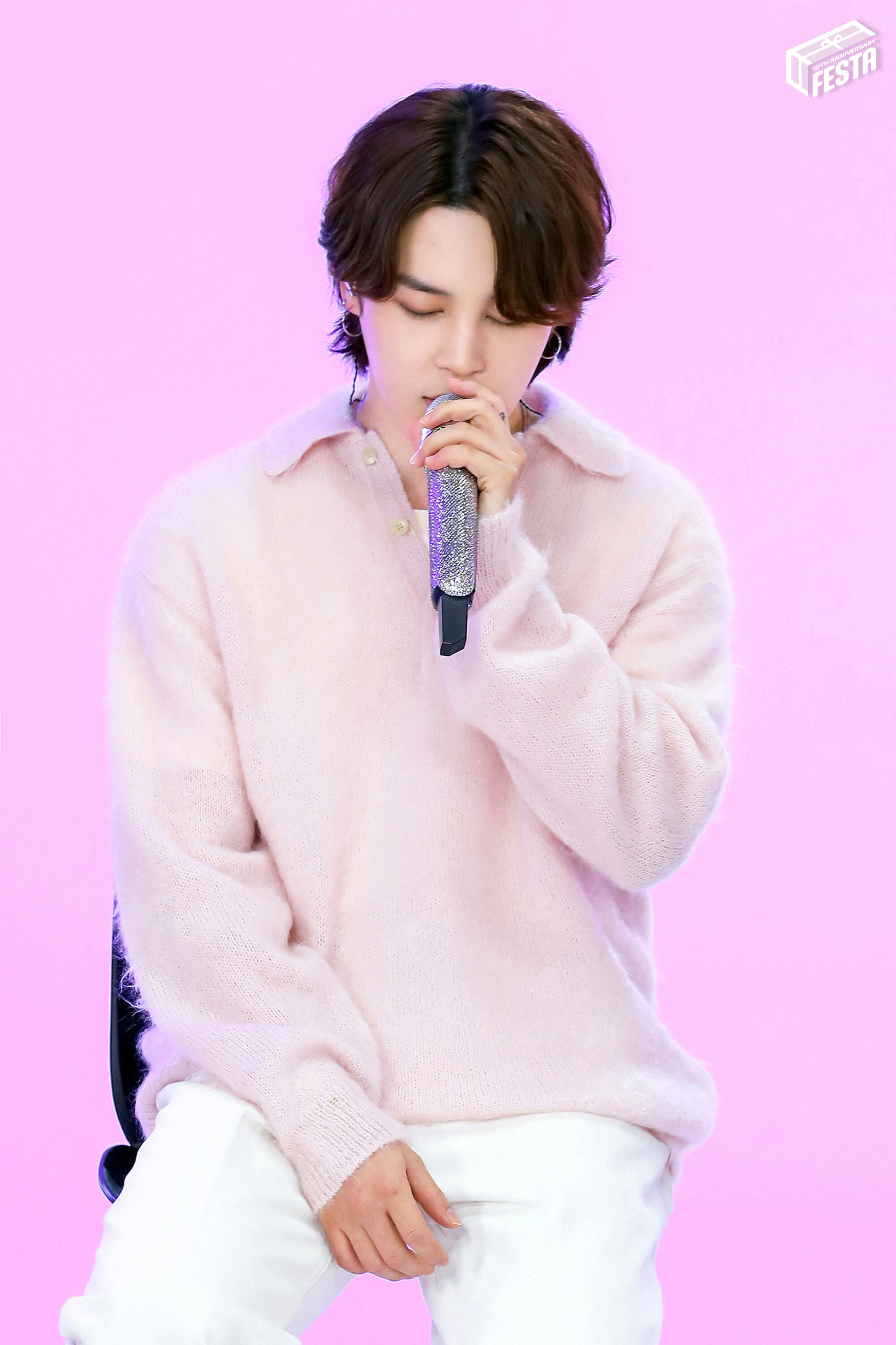 Jimin clearance pink sweater