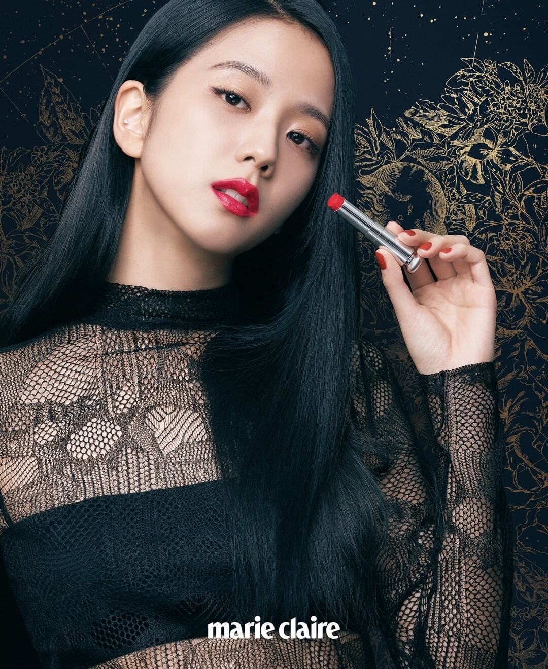 blackpink updates  Jisoo in Dior for Marie Claire Korea January