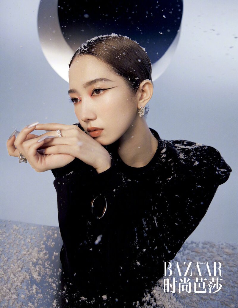 Mei Qi for Harper's BAZAAR China October issue documents 6
