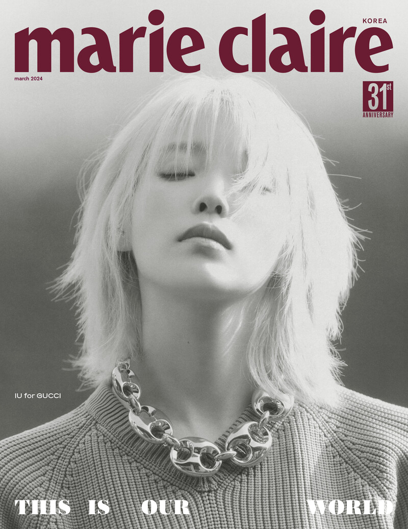 IU x Gucci for Marie Claire Korea March 2024 Issue documents 4