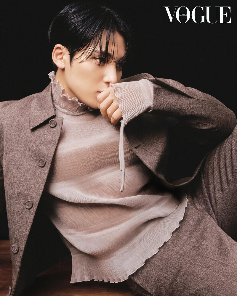 Mingyu for Vogue Korea August 2024 Issue documents 10