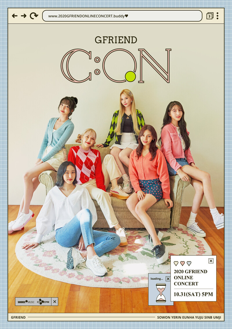 GFRIEND Online Concert 'G:Con' promotion posters documents 1