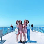 190917 m2mpd Instagram Update - IZ*ONE Sakura, Chaewon, Minju, Hyewon in LA