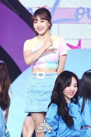 180414 TWICE Jihyo - 'What is Love?' & 'SAY YES' at Music Core