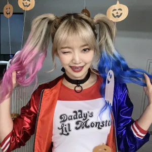 201031 EVERGLOW Twitter Update - Onda as Harley Quinn