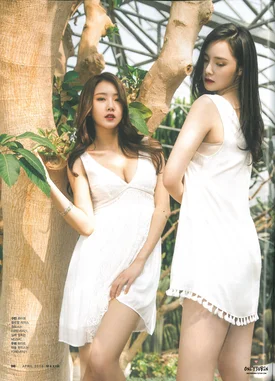 Dal Shabet's Subin and Woohee for Maxim Korea April 2016 issue