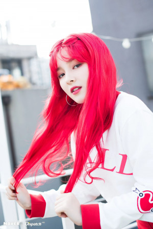 MOMOLAND Nancy - Naver x Dispatch red hair