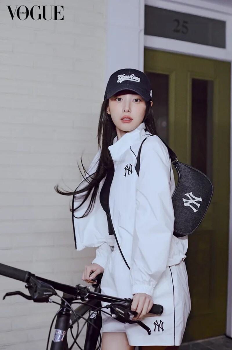 Kang Hyewon for VOGUE Korea x MLB Korea January 2024 Issue documents 9