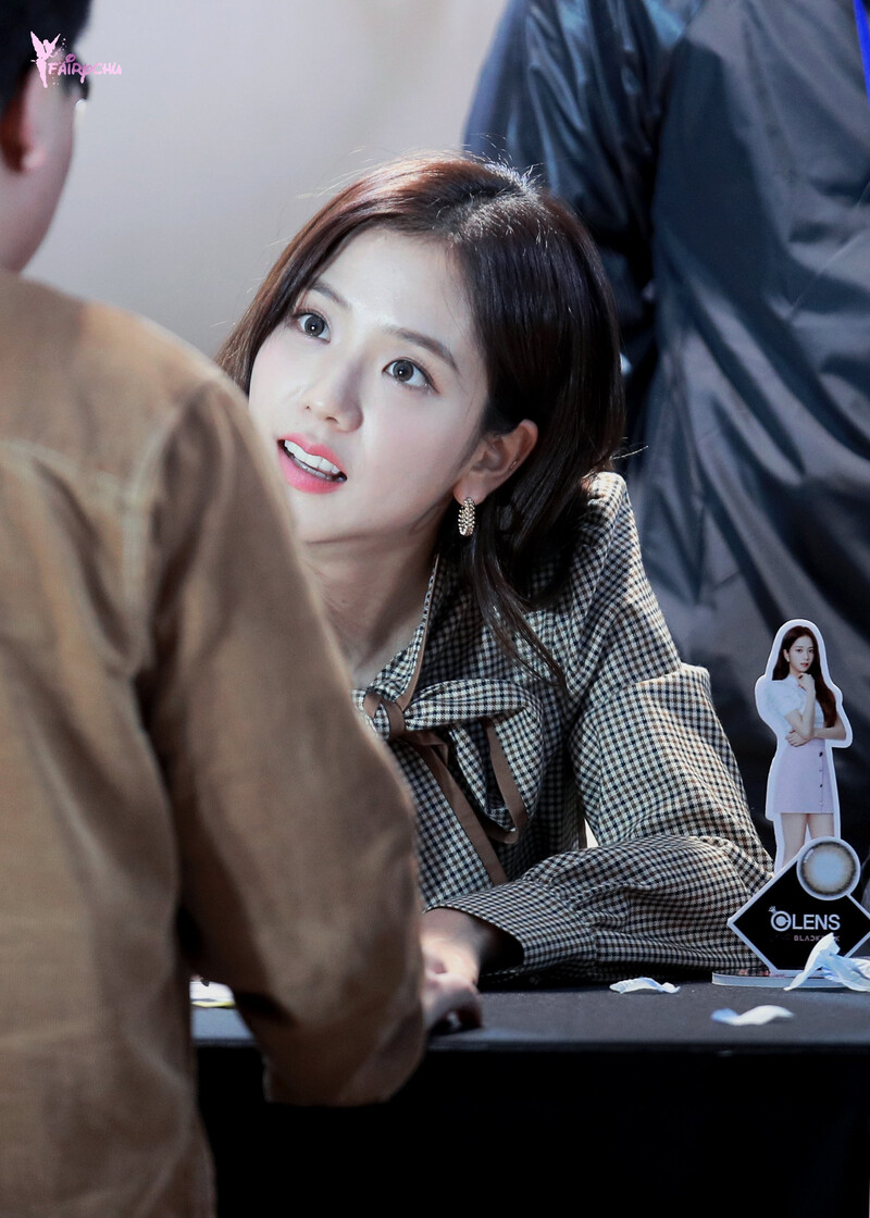 191012 BLACKPINK Jisoo - OLENS Fansign documents 1