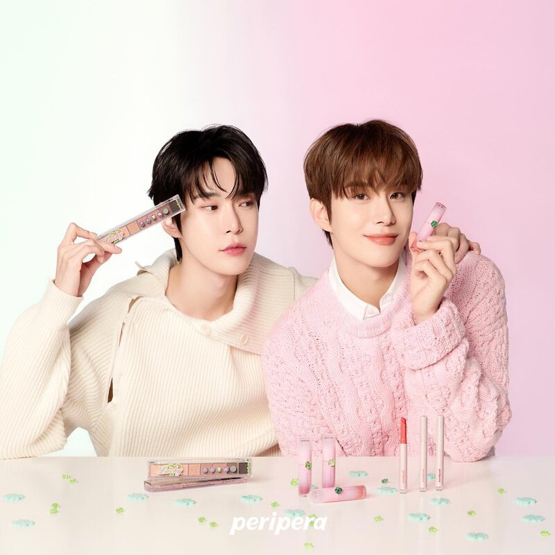 NCT Doyoung and Jungwoo for Peripera Lucky Lottery collection documents 2
