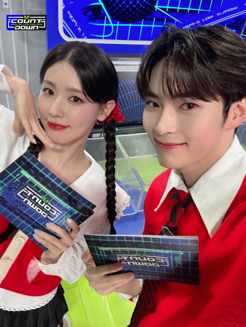 231109 - M COUNTDOWN Twitter Update with MIYEON n SUNG HANBIN documents 1