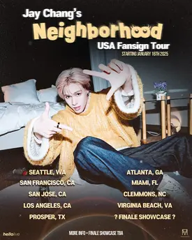 Jay Chang 2024 tour "Jay Chang's Neighborhood USA Fansign tour" teaser photo