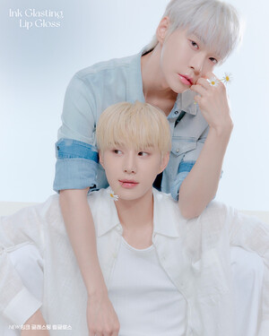 NCT Doyoung and Jungwoo for Peripera Ink Glasting lip gloss