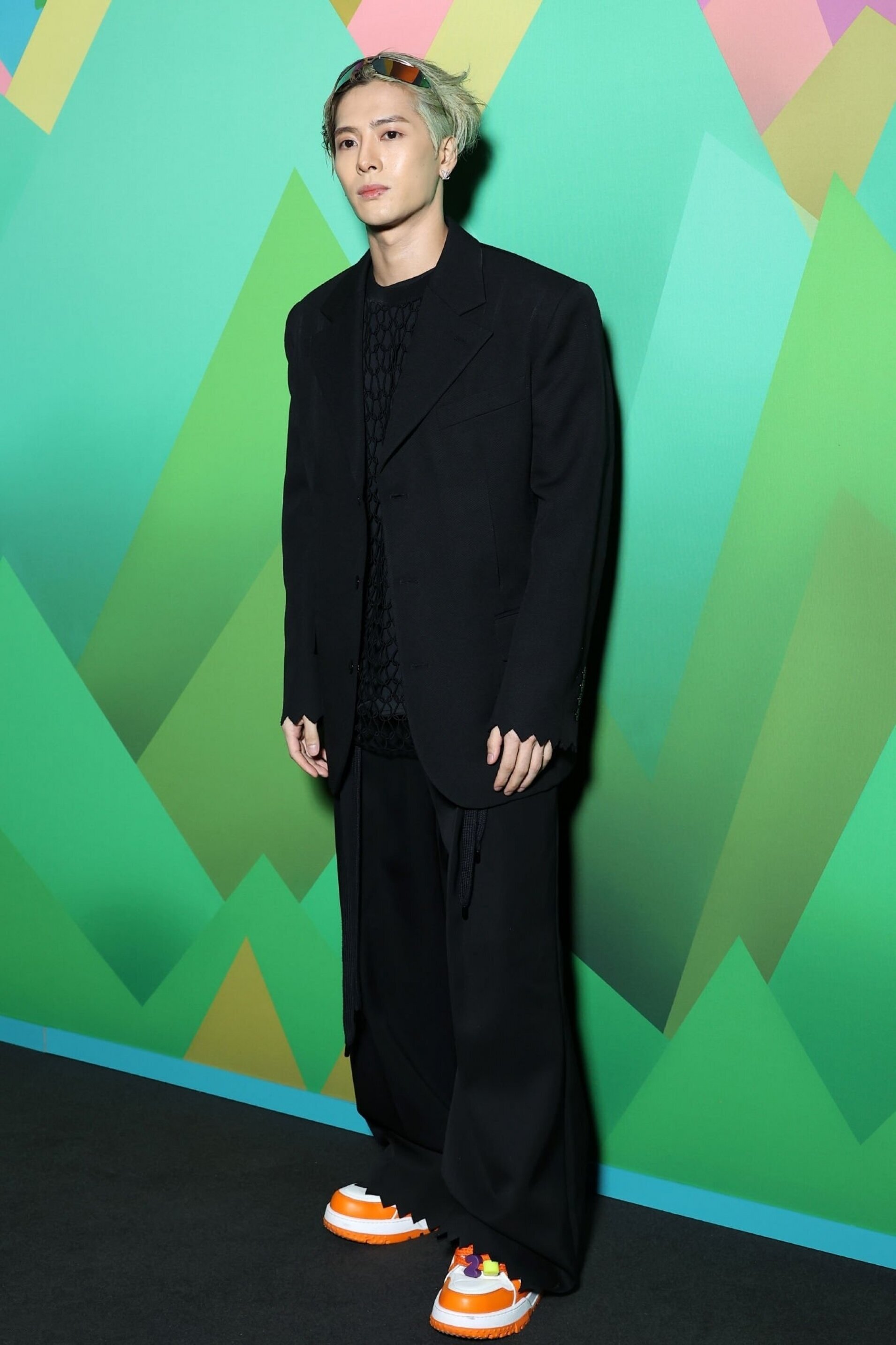 Jackson Wang Stuns In Classic Black Louis Vuitton Suit At Paris