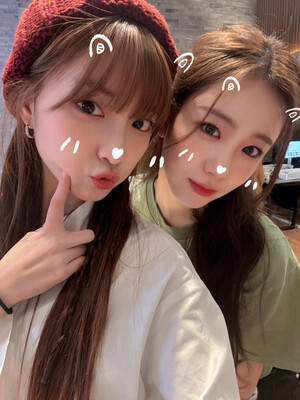 240211 WOOAH MINSEO sns update with WOOYEON