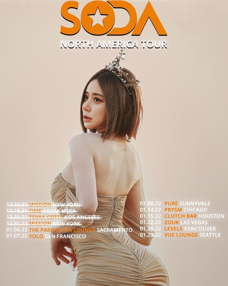 DJ Soda North America Tour 2021-2022 promotional posters documents 11