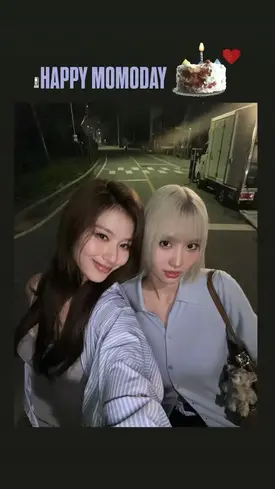 241109 - SANA Instagram Story Update with MOMO - Happy MOMO Day