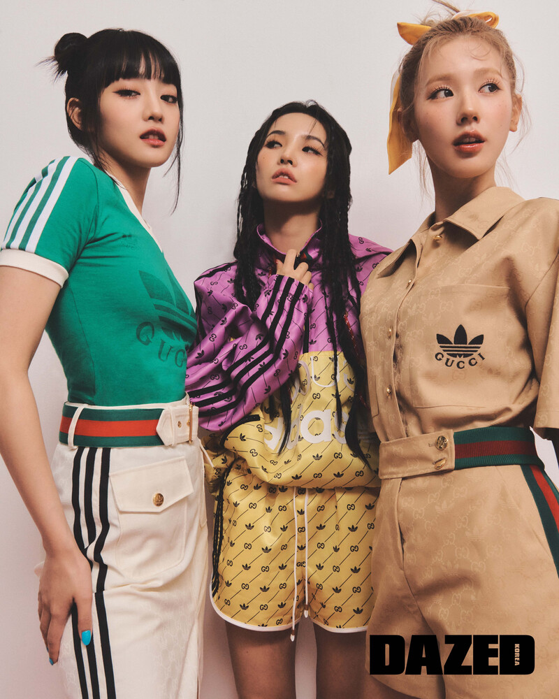 (G)I-DLE Minnie, Soyeon, and Miyeon for DAZED Korea Magazine June 2022 documents 1