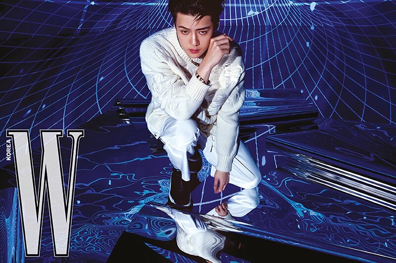 SEHUN for W Korea 'LOVE YOUR W' x (DIOR x SACAI) Capsule Collection Dec Issue 2021 documents 5