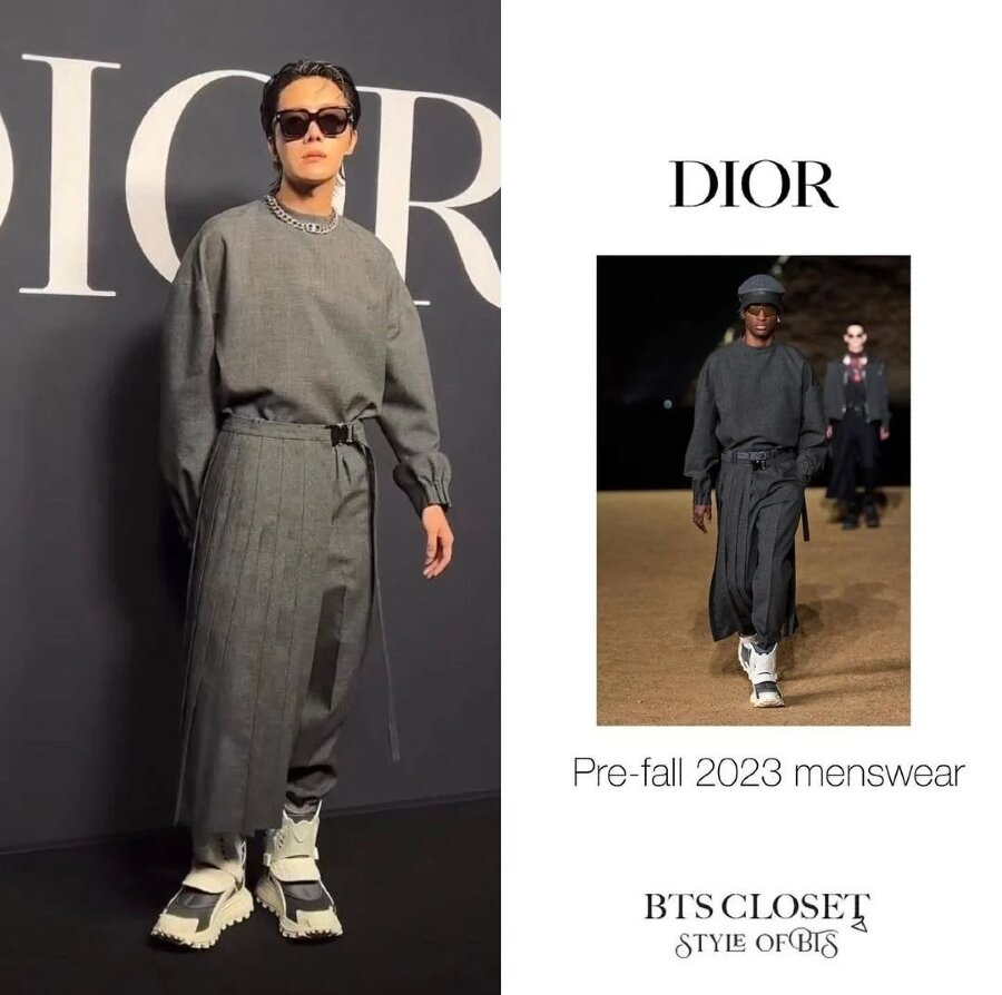 LEGEND 💯🔥 in 2023  Dior fashion show, Korean fashion dresses, J-hope dior