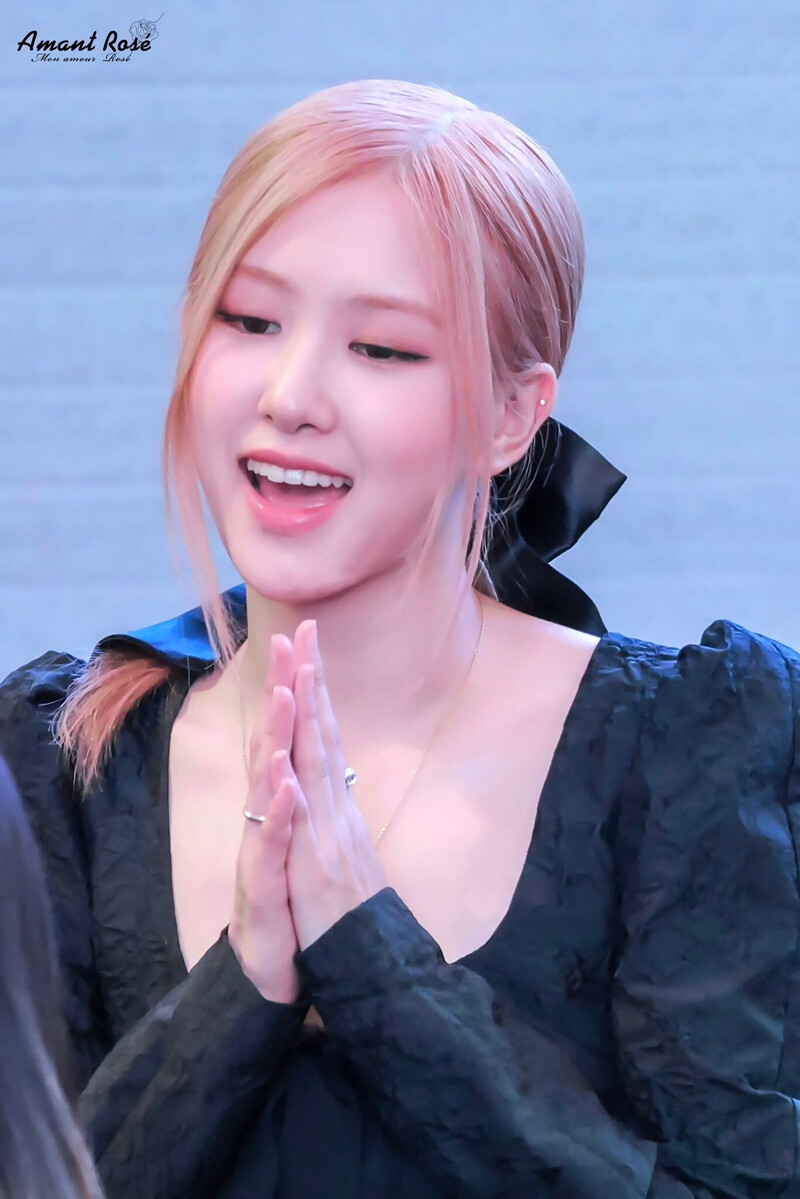 220925 BLACKPINK Rosé - Fansign Event documents 2