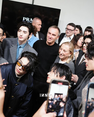 240919  INNER Instagram Update with ENHYPEN with Miuccia Prada and Raf Simons