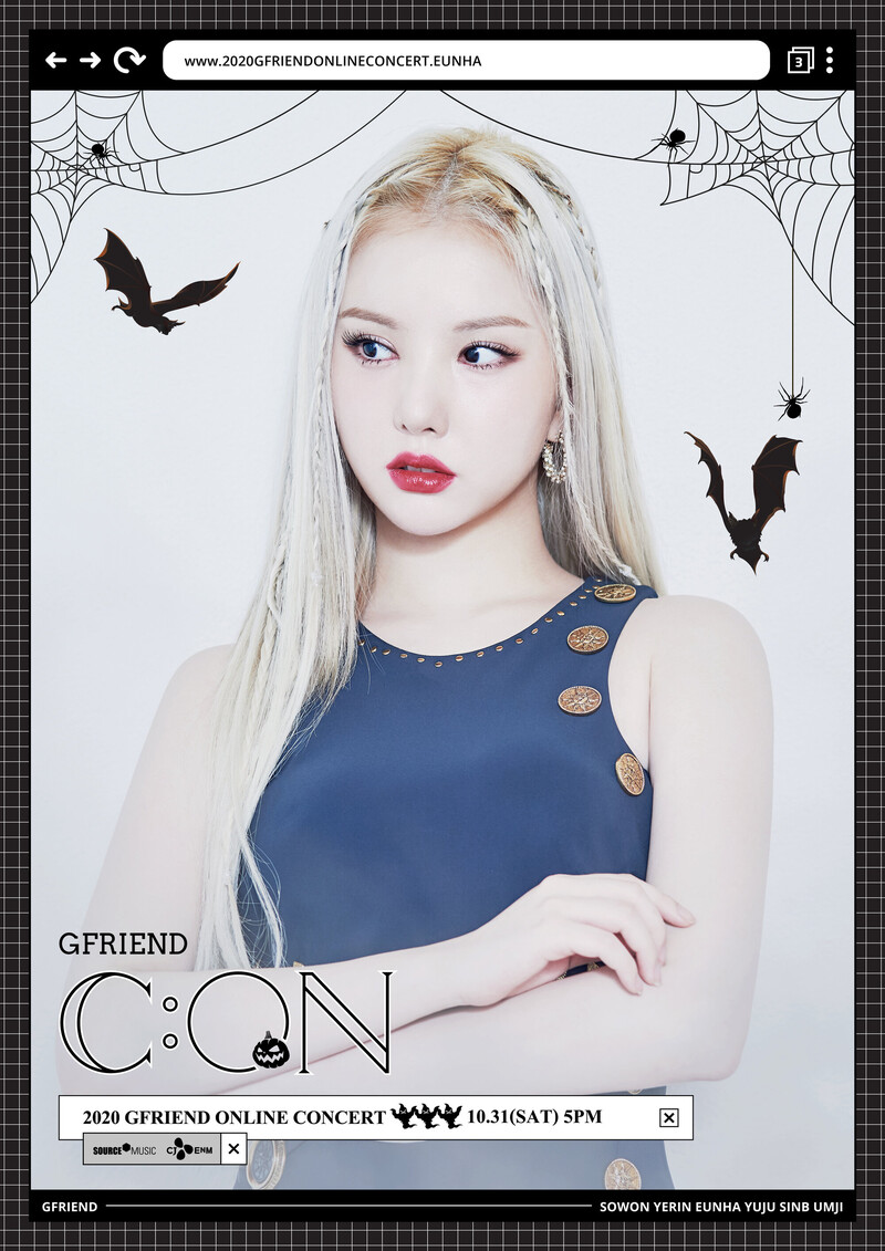 GFRIEND Online Concert 'G:Con' promotion posters documents 2