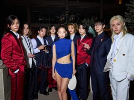 240607 Stray Kids with Jennie from BLACKPINK at Met Gala 2024