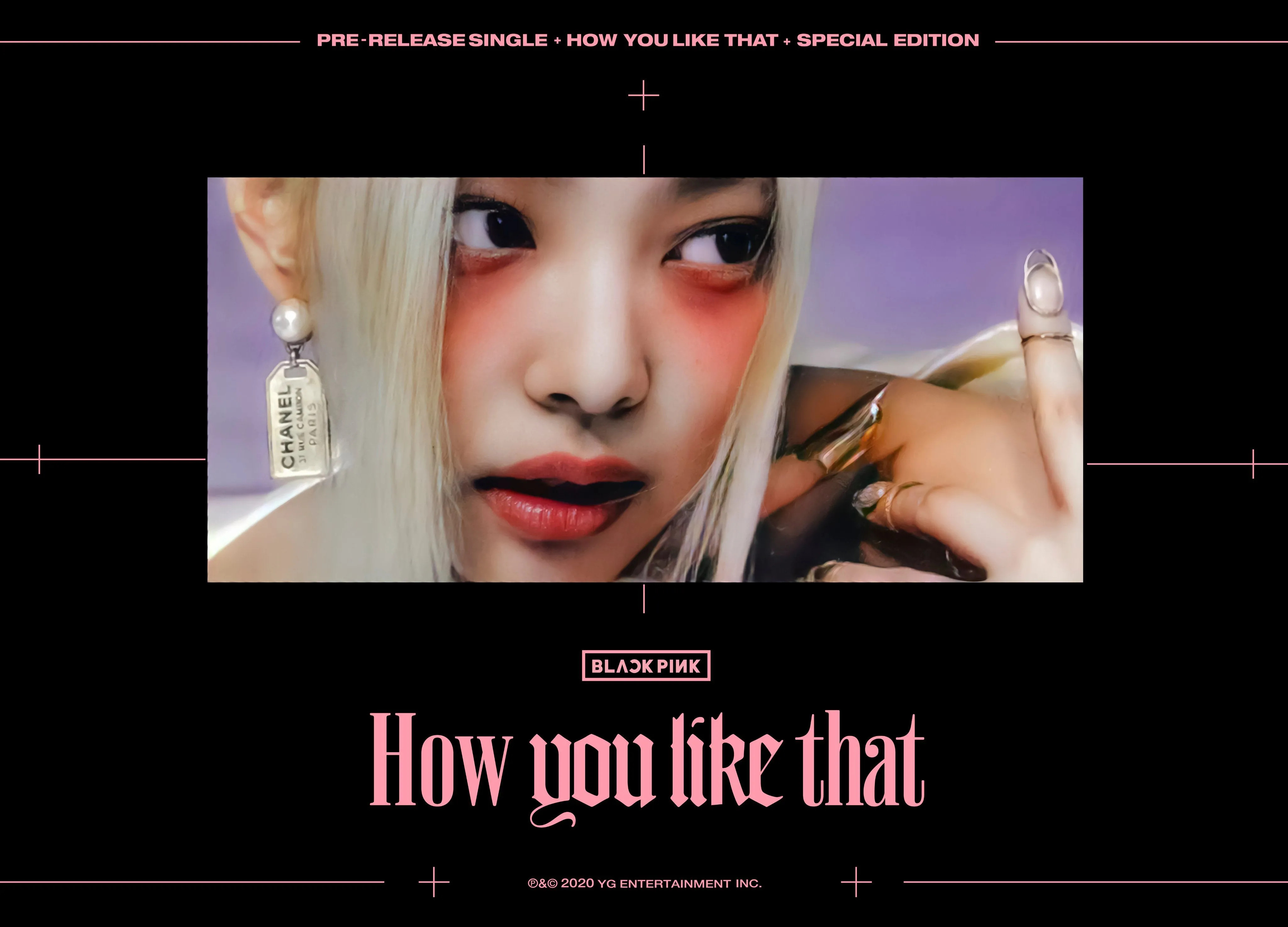 BLACKPINK Jennie Official Pre-Release Single How You Like That Black  Photocard 2