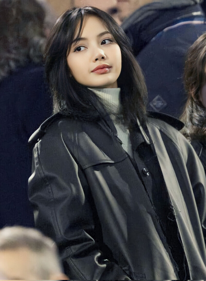 231129 LISA at a UEFA Champions League football match in Paris documents 1