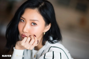 MAMAMOO Hwasa - reality in BLACK promotion photoshoot by Naver x Dispatch