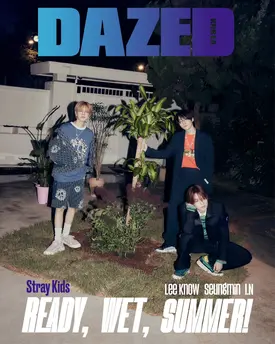 Stray Kids Lee Know, Seungmin, I.N for DAZED Korea X DIOR | July 2023 Issue