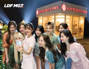230712 - TWICE Behind the Scenes Photos from Lotte Duty Free CF Shoot