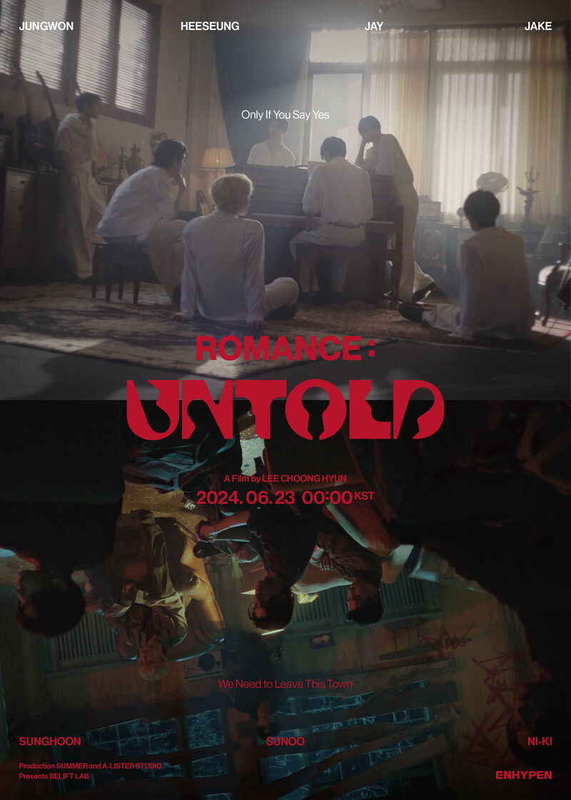 ENHYPEN ROMANCE : UNTOLD Concept Cinema Poster | Kpopping