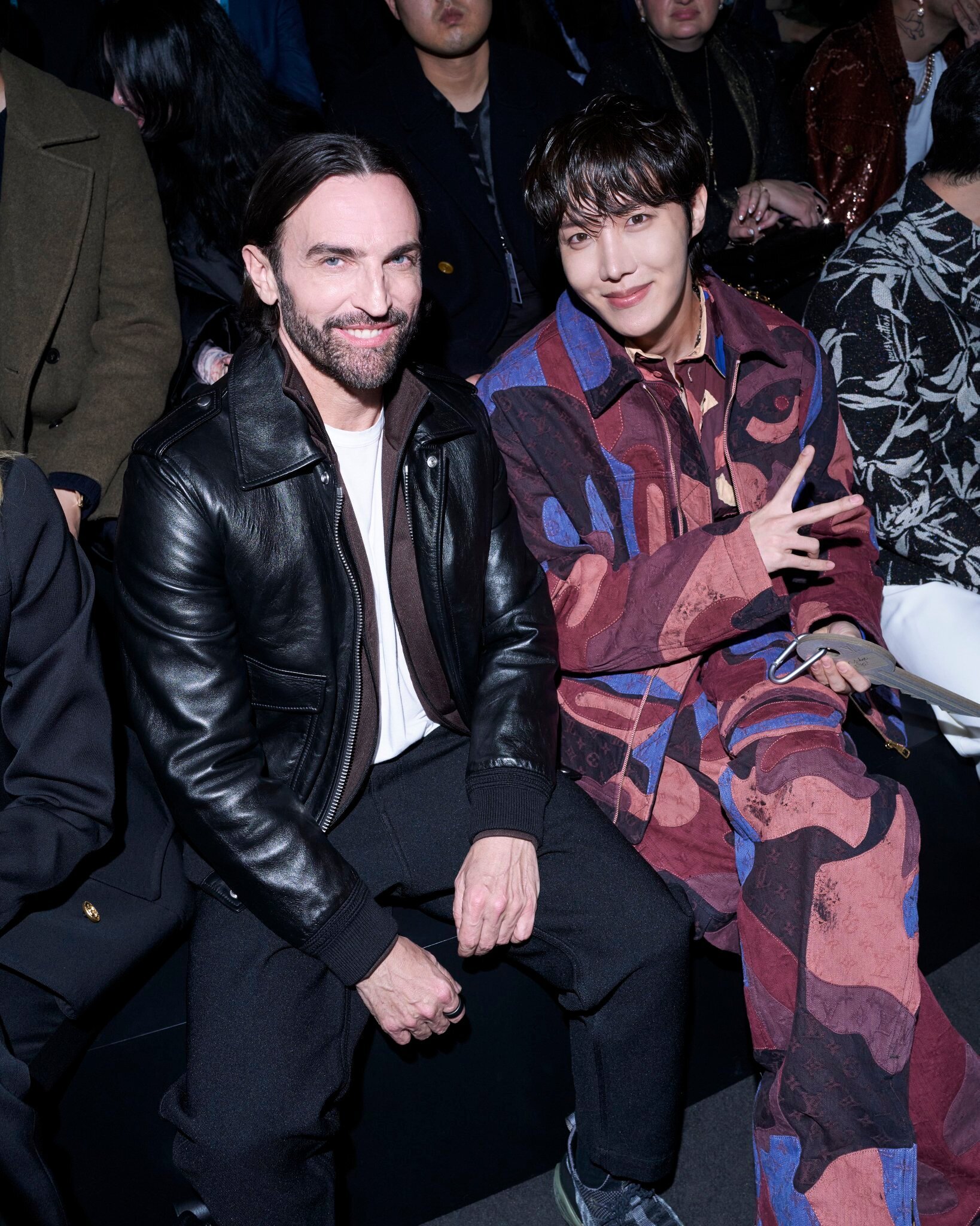 J-Hope Models Abstract Patchwork at Louis Vuitton's PFW Show – WWD