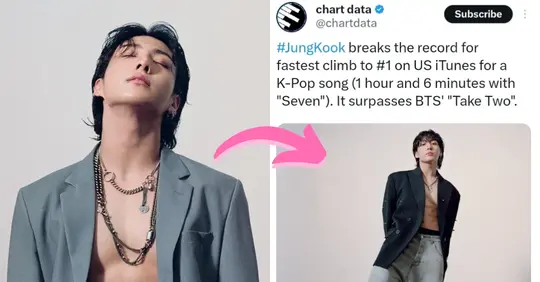 Bts Jungkooks “seven” Becomes The Fastest K Pop Song To Reach 1 In Us