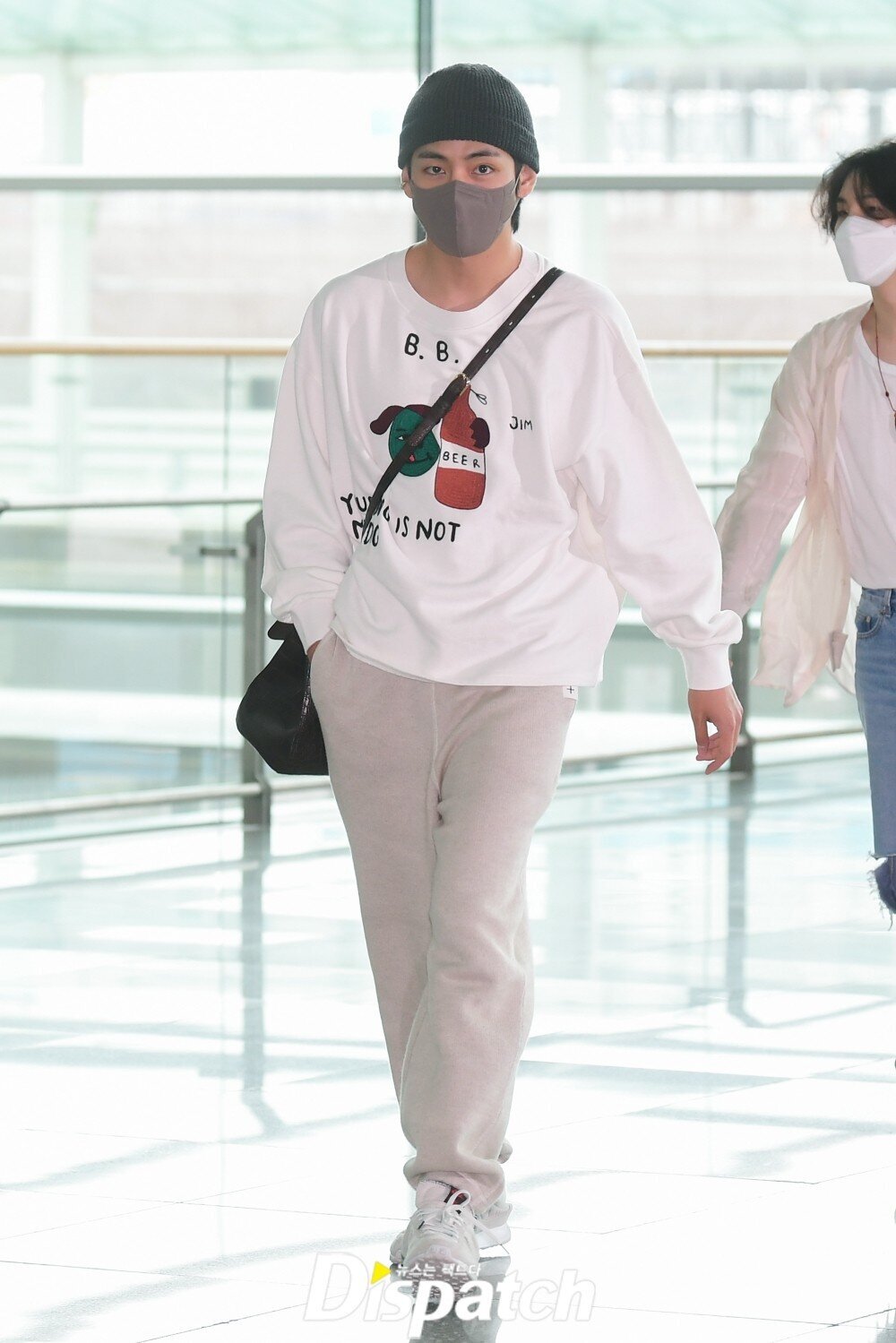 May 28, 2022 Jungkook at Incheon International Airport Departing for the  United States