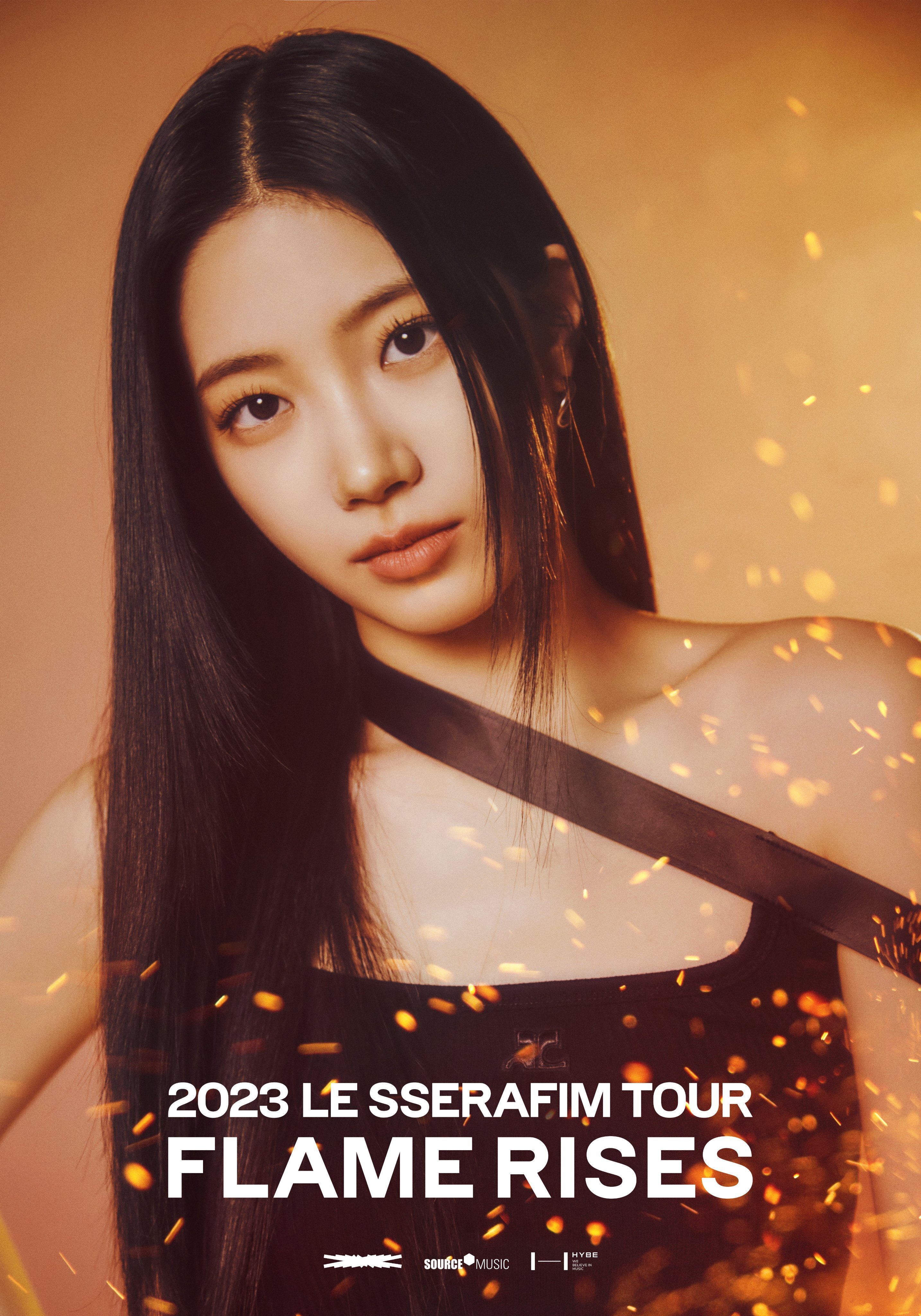 2023 LE SSERAFIM Tour ‘FLAME RISES’ In Seoul Official Posters kpopping