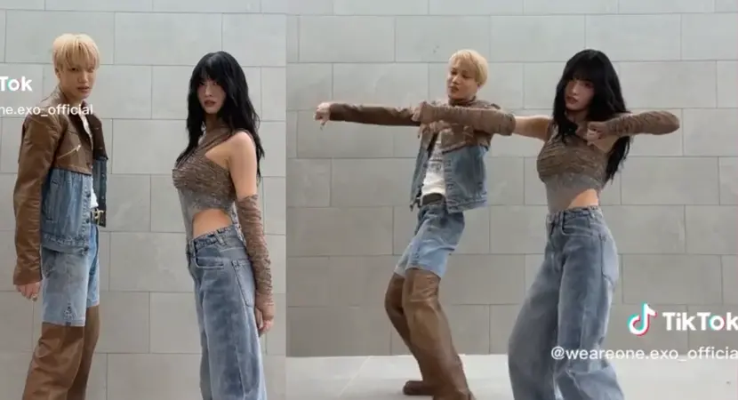 “My Two Favorite Main Dancers!” – TWICE’s Momo Joins KAI to Hop on the “ROVER” TikTok Challenge