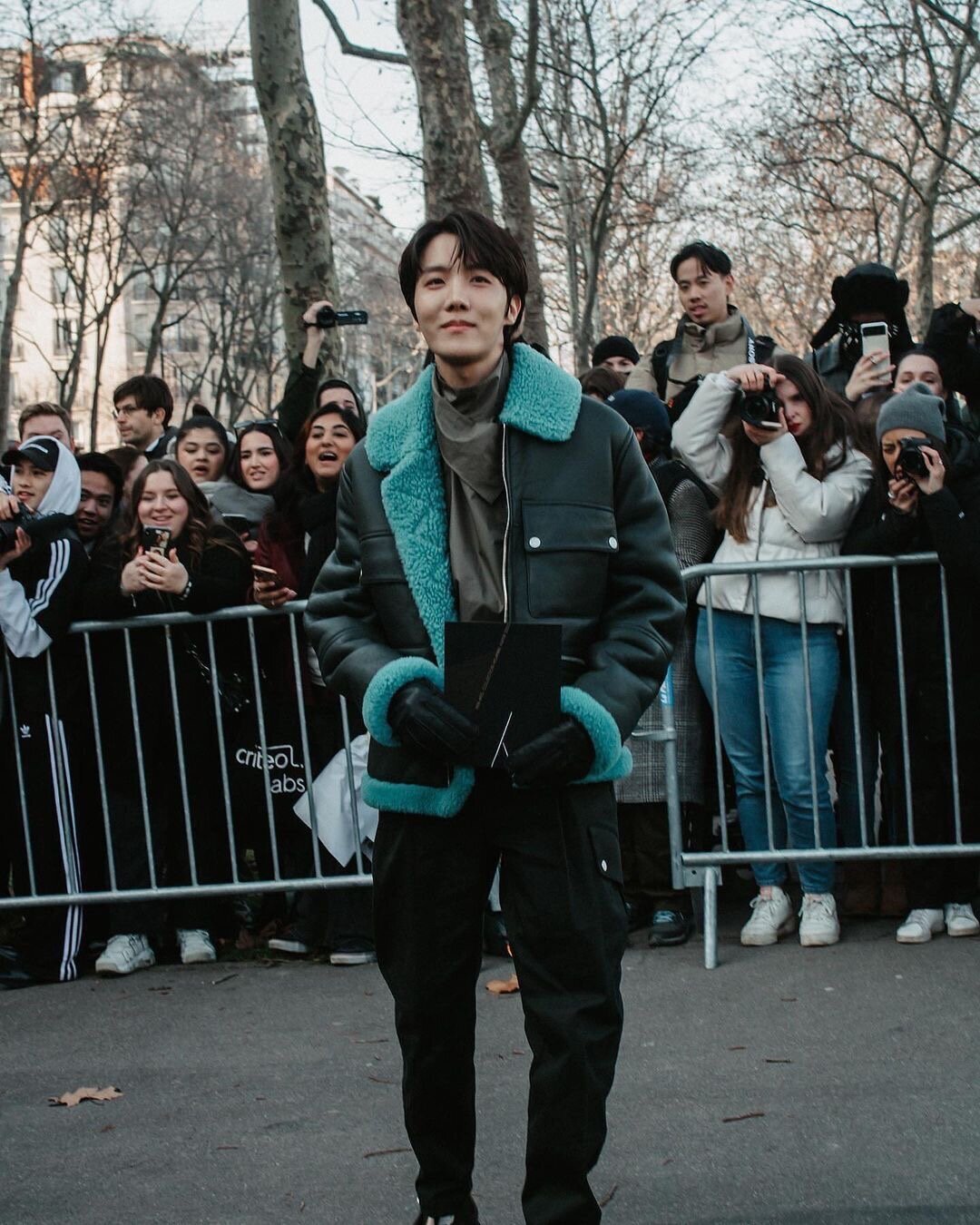 J-Hope attends the Hermes Menswear Fall-Winter 2023-2024 show as