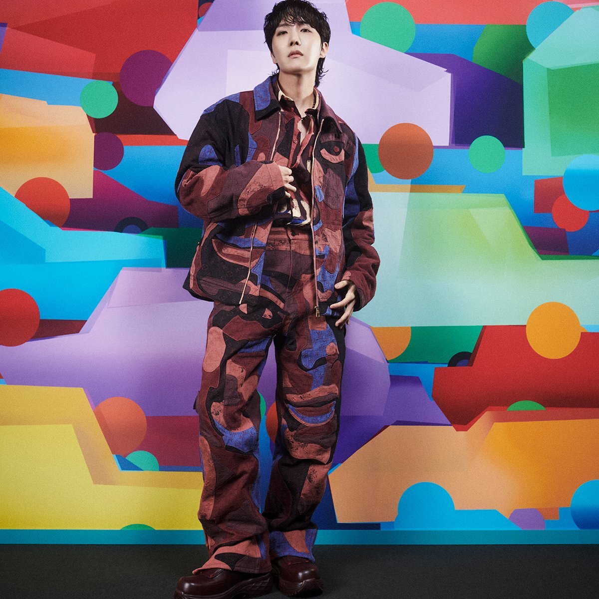 BTS j-hope for LOUIS VUITTON F/W 2023 Collection