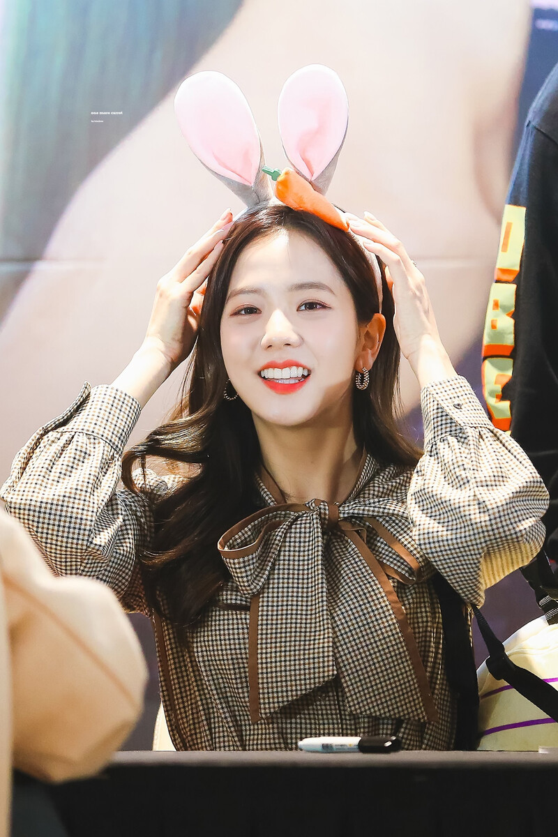 191012 BLACKPINK Jisoo - OLENS Fansign documents 11