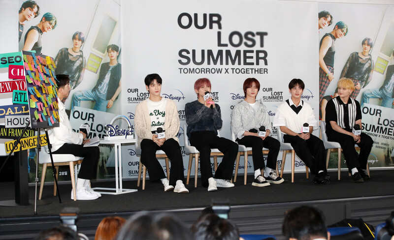 230726 TXT at 'Tomorrow X Together: Our Lost Summer' Special Fan Premier documents 7